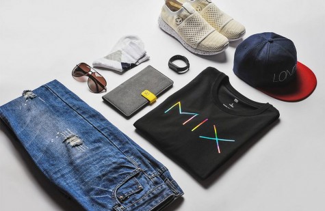 Футболка Xiaomi MiX pattern round neck short sleeve T shirt Black M 1170800052